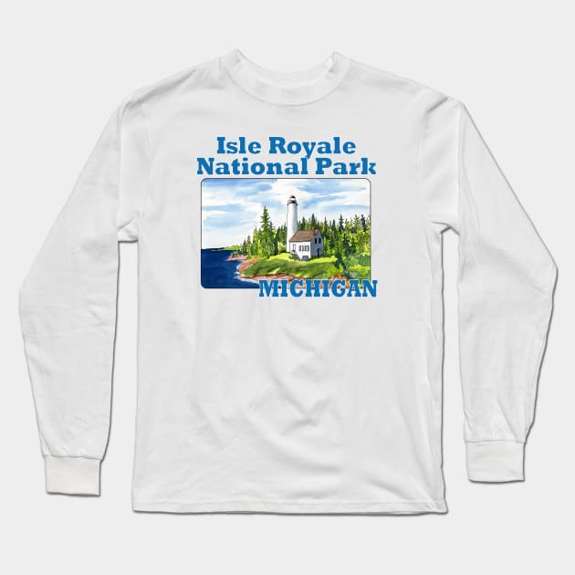 Isle Royale National Park, Michigan Long Sleeve T-Shirt by MMcBuck